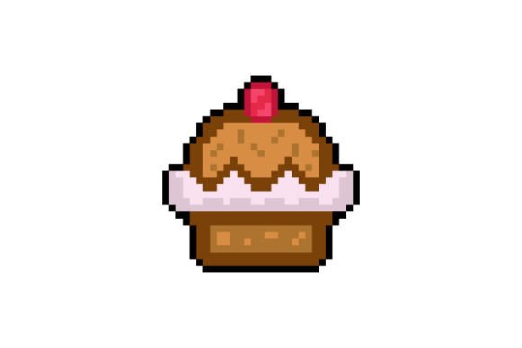 Download Cake Pixel Art Design Vector Isolated - Art Collection